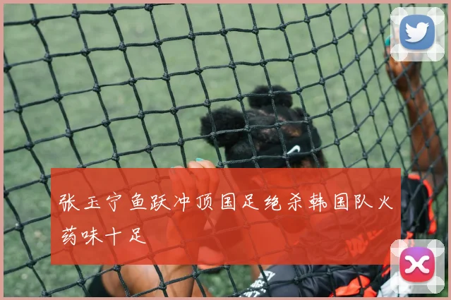 张玉宁鱼跃冲顶国足绝杀韩国队火药味十足